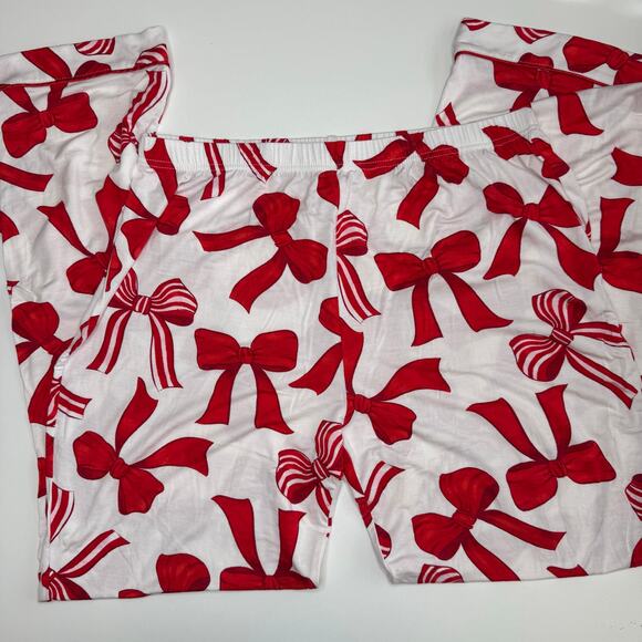 In My Sundays | NWT Red Holiday Bow Pajama Set - Picture 10 of 12